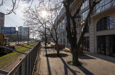 ЖК Rue Menars — закінчили благоустрій території зі сторони Люстдорфської дороги